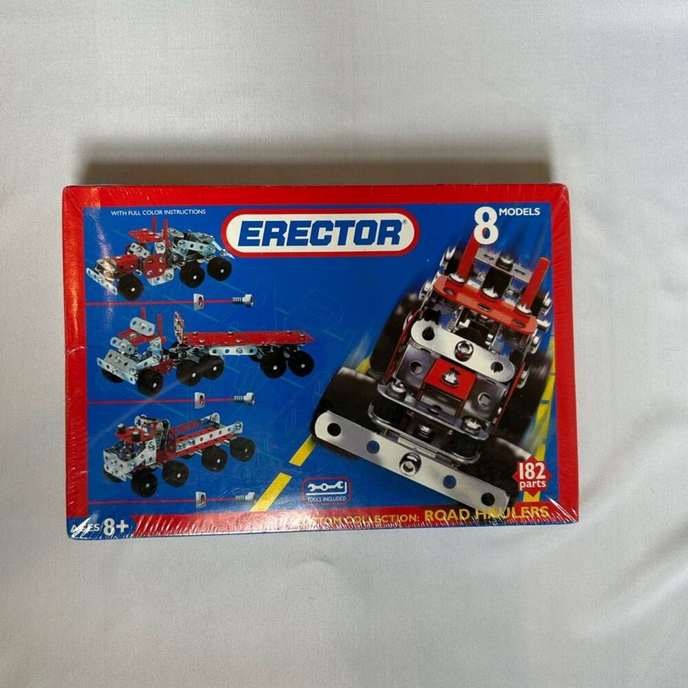 Meccano Erector #3910 8 Model Set Custom Collection Road Haulers